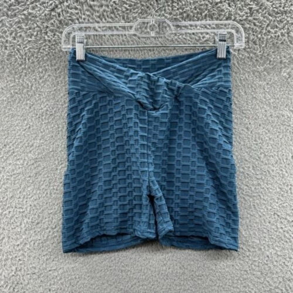 Women's Biker Short Leggings Women's Small/Medium Teal Biker‎ Shorts Size S/M